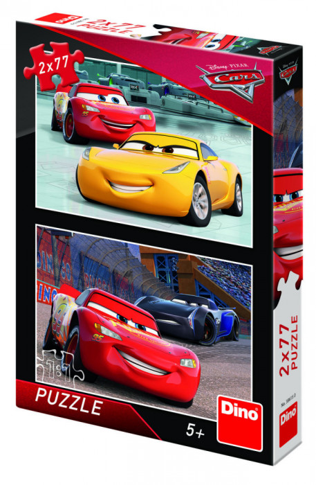 Puzzle 2 in 1 - Cars 3: Cursa cea mare - 77 piese