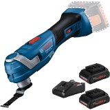 Bosch GOP 18V-34 + ProCORE + GAL 18V-40 - Multicutter + Set 2 acumulatori si incarcator Li-Ion 18 V 4 Ah