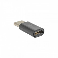 Adaptor AKYGA AK-AD-46 USB type C Male - micro USB B Female Negru foto