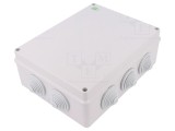 Cutie de conexiuni ELEKTRO-PLAST NASIELSK IP55 gri 198x249x81 mm, cu garnituri cu membrana, Model 2716-02
