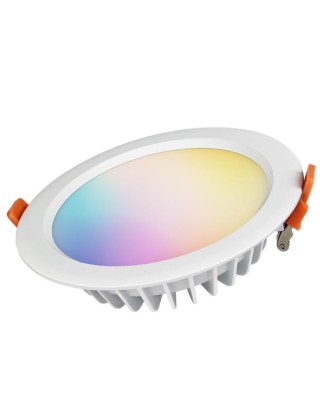 Spot LED Miboxer 15W RGB+CCT 1200lm 80lm W 2700K 6500K, 16 milioane de culori intensitatea luminii ajustabila, control de la distanta 30m 2.4GHz IP54 foto