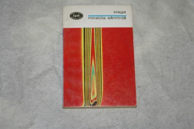 Mirabila samanta - Blaga - 1968 foto