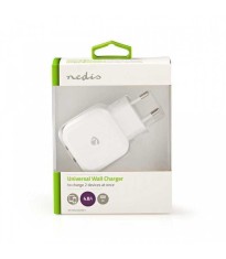 Alimentator 110-240V - USB x2 iesiri 4.2A alb NEDIS foto