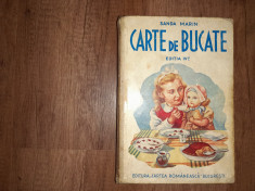 SANDA MARIN - CARTE DE BUCATE - EDITIA IV-A , 1939 foto