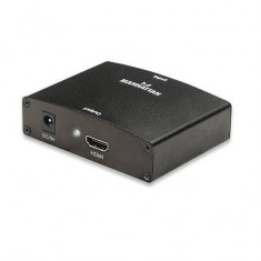 Convertor Manhattan MHT177351 VGA - HDMI Black foto