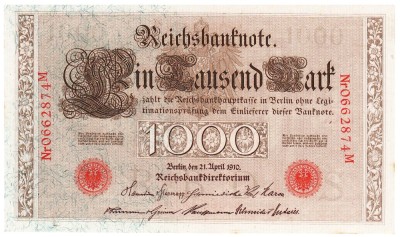 Germania 1000 1 000 Mark Marci 1910 P-44b Seria 0662874 foto