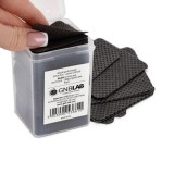 Șervețele din bumbac perforate pentru &icirc;ndepărtarea ojei - negru, 200buc
