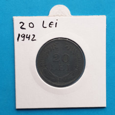 Moneda frumoasa din Regatul Romaniei 20 Lei 1942 - in stare foarte buna