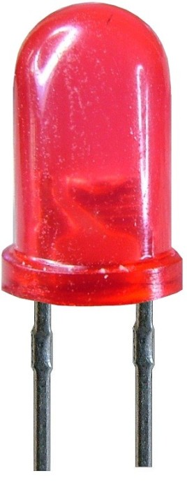 LED 10mm, rosu, rotund, 20mA - 142500