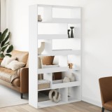 VidaXL Separator de cameră, alb, 100x33x187,5 cm, lemn prelucrat