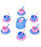 Set Ceai Plastic Non-Toxic Culori Pastel, 20 Piese, Pentru Copii Peste 3 Ani, Produs in Ucraina