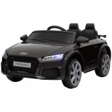 HOMCOM Masina Electrica pentru Copii AUDI TT, Auto Electrica pentru Copii 3-5 Ani cu Telecomanda, USB, Portiere care se deschid si Faruri LED, Negru