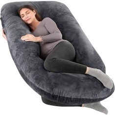 Perna Gravide si Alaptare 3 in 1, Multifunctionala, Forma de L, Sustinere pentru Burta, Spate, Solduri, Picioare, Bebelus, Relaxare, Husa detasabila,