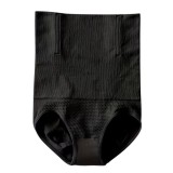Cumpara ieftin Lenjerie modelatoare talie inalta compresie abdomen si efect lifting posterior, fara cusaturi, negru, marime M