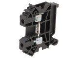 Terminal de &Icirc;mbinare Șine 0,5-6mm2 Piste 1 Borne 2 Negru TS35