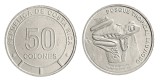 Costa Rica 2023 - 50 colones, broasca, Red Eye Tree Frog, UNC