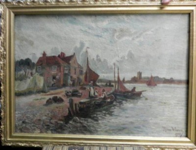 TABLOU- RICA VIANA - ULEI PE PANZA - BARCI foto