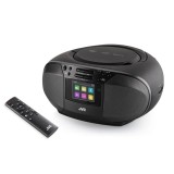 Cumpara ieftin Radio cu CD JVC RD-E664B-DAB, 2x2.5W RMS, Bluetooth, USB, afisaj LCD, ceas, telecomanda, negru