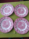 PORTELAN ENGLEZESC WOODLAND ENOCH WEDGWOOD(TUNSTALL) LTD. SET DE 4 farfurioareI desert