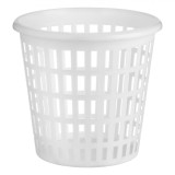 Coș de Gunoi Birou, Alb, Plastic, Diametru 15 cm, &Icirc;nălțime 14,5 cm, Oem