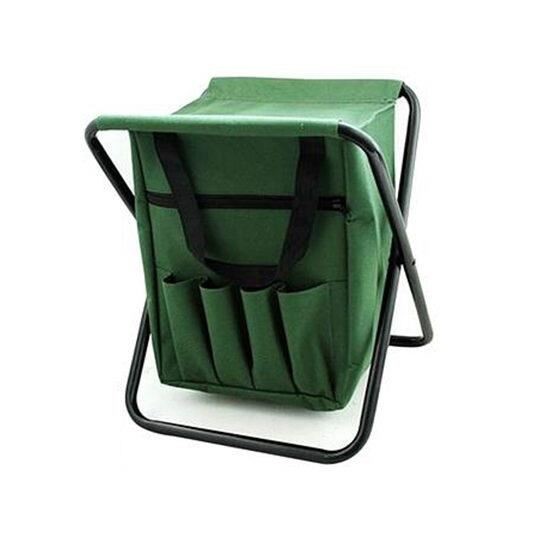 Scaun mini&nbsp;pliabil, gradina, camping, pescuit, cu geanta, verde, max 80 kg,&nbsp;25x27x32 cm&nbsp;