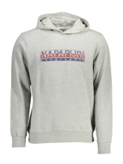 Hanorac barbati, cu imprimeu cu logo, Regular fit, Gri (Marime: 2XL) foto