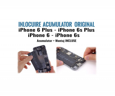 Inlocuire acumulator APPLE pentru iPhone 6Plus iPhone 6s iPhone 6sPlus iPhone 6 foto