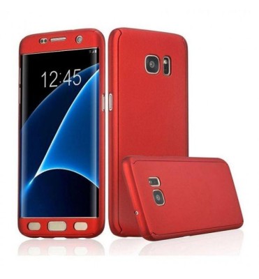 Husa Samsung Galaxy S7 Edge, FullBody Red, acoperire completa 360 grade cu folie de protectie gratis foto