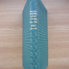 BULETINUL SOCIETATII REGALE ROMANE DE GEOGRAFIE - tomul XLVI ( 1927 )