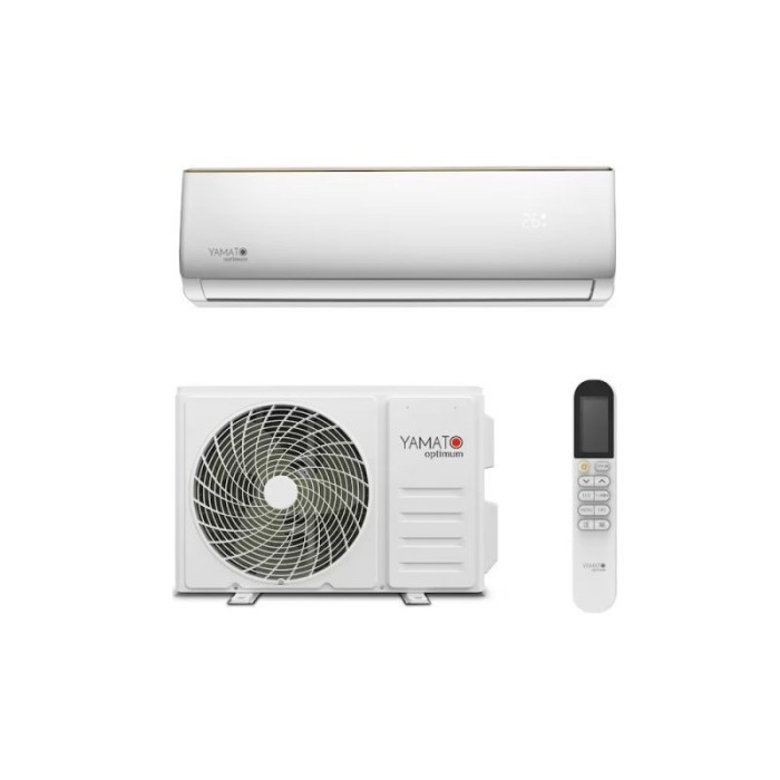 Aparat de aer conditionat Yamato Optimum R32 YW09T2n Inverter 9000 BTU, Wi-Fi, kit instalare inclus, Alb