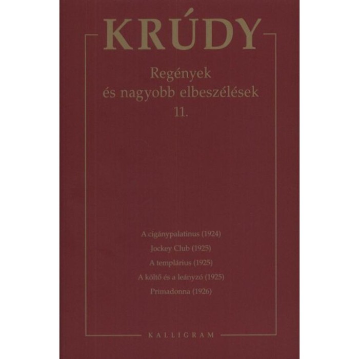 Reg&eacute;nyek &eacute;s nagyobb elbesz&eacute;l&eacute;sek 11. - Kr&uacute;dy Gyula