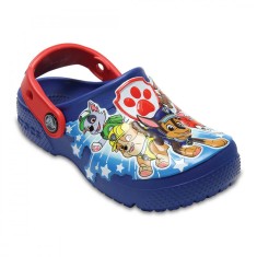 Saboti Crocs Boys&#039; Fun Lab Paw Patrol Clog Albastru - Blue Jean