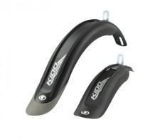 Set 2 aparatori noroi pentru biciclete cu roti 20&quot;, culoare negru/titan Cod:AWR2179