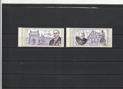 2009 LP 1840 ZIUA MARCII POSTALE ROMANESTI ANGHEL SALIGNY SERIE MNH NESTAMP foto