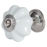 Cumpara ieftin Set 4 butoni mobilier ceramica albastra Blue 4 cm