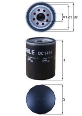 MAHLE OC 1414 Filtru ulei foto