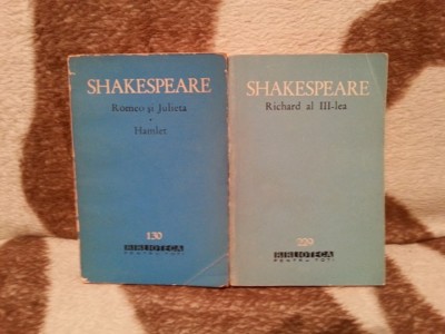 RICHARD AL III-LEA/ROMEO SI JULIETA/HAMLET-WILLIAM SHAKESPEARE (2 VOL) foto