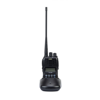 Statie radio VHF/UHF portabila PNI Alinco DJ-500-E, putere reglabila, 200CH, 1500mAh, Talk Around, VOX, TOT, CTCSS, DCS, radio FM foto