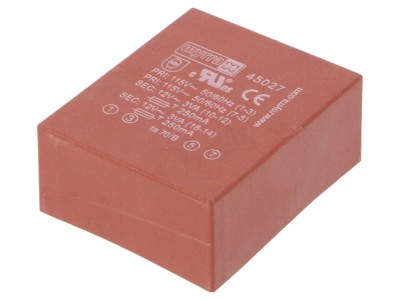 Transformator &amp;icirc;ncapsulat 6VA 12V 12V foto