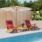 vidaXL Perne pentru scaun Adirondack, 2 buc, roșu vin, textil oxford 361839