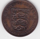 Moneda Jersey 1/12 shilling 1935 &ndash; George V