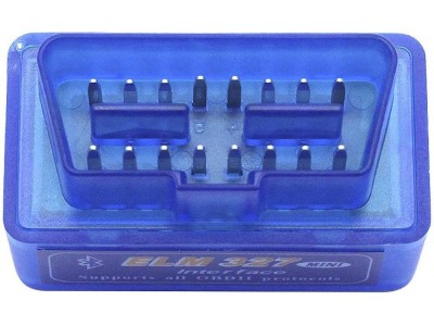 Interfata bluetooth, Zola, OBD II mini, albastra, ELM 327, mini PL foto