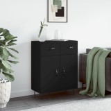 vidaXL Dulap, negru, 69,5x34x90 cm, lemn compozit