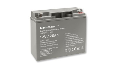 Baterie Qoltec AGM | 12V | 20Ah | max. 300A foto