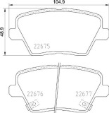Set placute frana BREMBO P30109