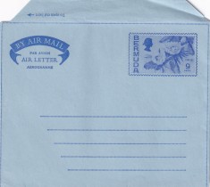 FILATELIE TEMATICA - PLIC INSULA BERMUDA TEMATICA AVION AVIOANE AVIATIE AIRMAIL AEROGRAMA