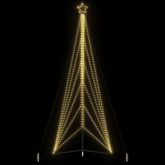 vidaXL Pom de Crăciun LED 861 LED-uri Alb Cald 478 cm 4016424