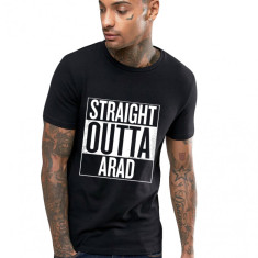 Tricou negru barbati - Straight Outta Arad - S