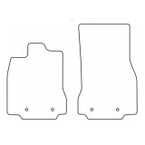 Covorase mocheta Jaguar XF 2011-2015, 2 locuri, Negre, set de 2 Buc.