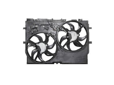 GMV radiator electroventilator Fiat Ducato, 2014-, motor 3.0 M-Jet 130kw, diesel, cu AC, 390/390 mm; (2 +2) pini, cu pre-rezistor; Control automatic foto